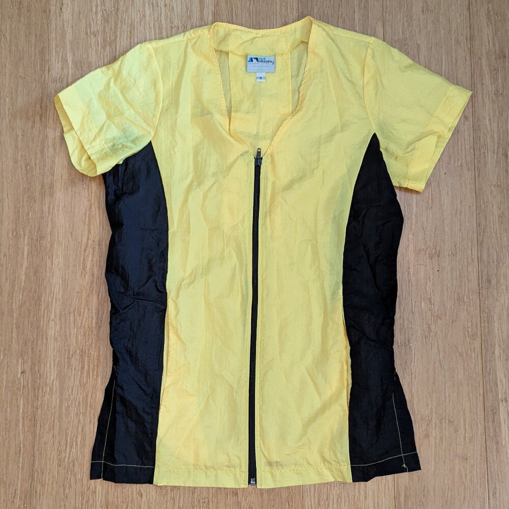 Jodi Murphy Grooming Smock Short Sleeve Zip Top Small